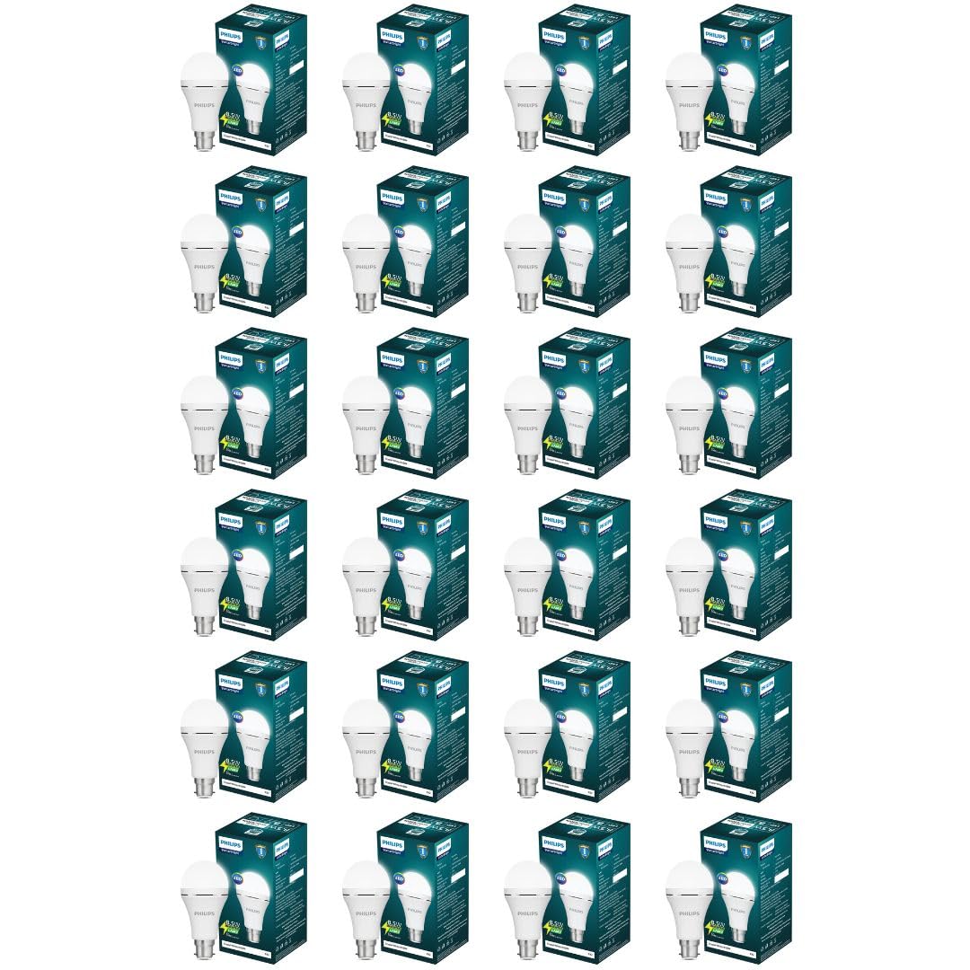 Philips 8.5W Emergency LED Bulb | Rechargeable LED Bulb with In-Built Battery Backup | B22 Base | Energy Saving Inverter Bulb for Power Cuts | Cool White | Pack of 24 - Magic DealsEmergency BulbMagic DealsMagic DealsPhilips 8.5W Emergency LED Bulb | Rechargeable LED Bulb with In-Built Battery Backup | B22 Base | Energy Saving Inverter Bulb for Power Cuts | Cool White | Pack of 241
