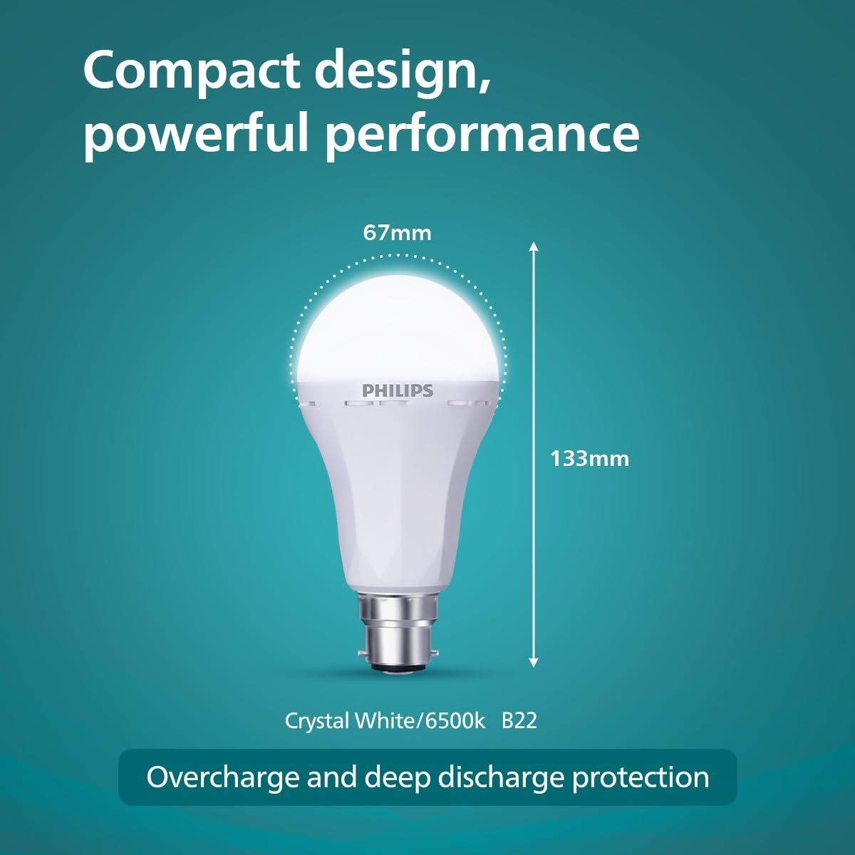 PHILIPS 8.5W Emergency LED Bulb | Stellar Bright B22 Inverter LED Bulb for Power Cuts | Crystal White, Pack of 20 - Magic DealsEmergency BulbMagic DealsMagic DealsPHILIPS 8.5W Emergency LED Bulb | Stellar Bright B22 Inverter LED Bulb for Power Cuts | Crystal White, Pack of 203