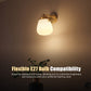PHILIPS Idyllic Wall Light E27 | Decorative Wall Mounted Fixture | Elegant Accent Lighting for Living, Bedroom & Hallway | E27 Holder Compatible | Pack of 1 - Magic DealsWall LightMagic DealsMagic DealsPHILIPS Idyllic Wall Light E27 | Decorative Wall Mounted Fixture | Elegant Accent Lighting for Living, Bedroom & Hallway | E27 Holder Compatible | Pack of 14e27