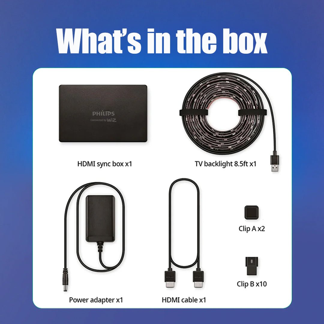 Philips LightTheatre HDMI Sync Box with TV Strip | Syncs Lights with Movies, Games & Music | HDMI 2.0, 4K 60Hz | RGBIC LED Strip for 55–65” TVs | App & Voice Control | Alexa & Google Compatible - Magic DealsLED StripsMagic DealsMagic DealsPhilips LightTheatre HDMI Sync Box with TV Strip | Syncs Lights with Movies, Games & Music | HDMI 2.0, 4K 60Hz | RGBIC LED Strip for 55–65” TVs | App & Voice Control | Alexa & Google Compatible5led light