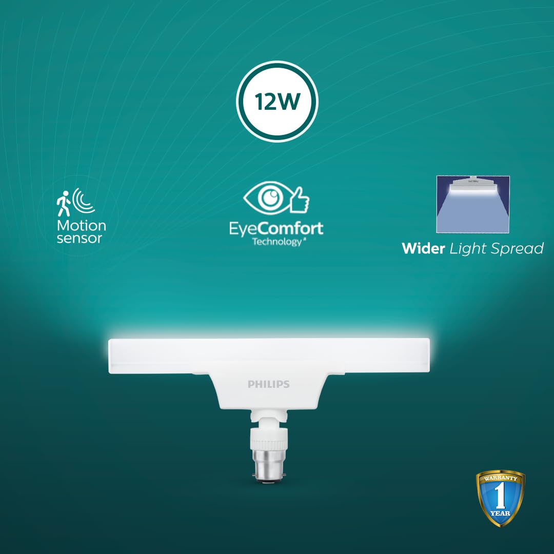 PHILIPS Motion Sensor 12W T-Bulb,Colour: Crystal White,Base:B22(Pack of 4) (929003127814) - Magic DealsLED T-BulbMagic DealsMagic DealsPHILIPS Motion Sensor 12W T-Bulb,Colour: Crystal White,Base:B22(Pack of 4) (929003127814)3