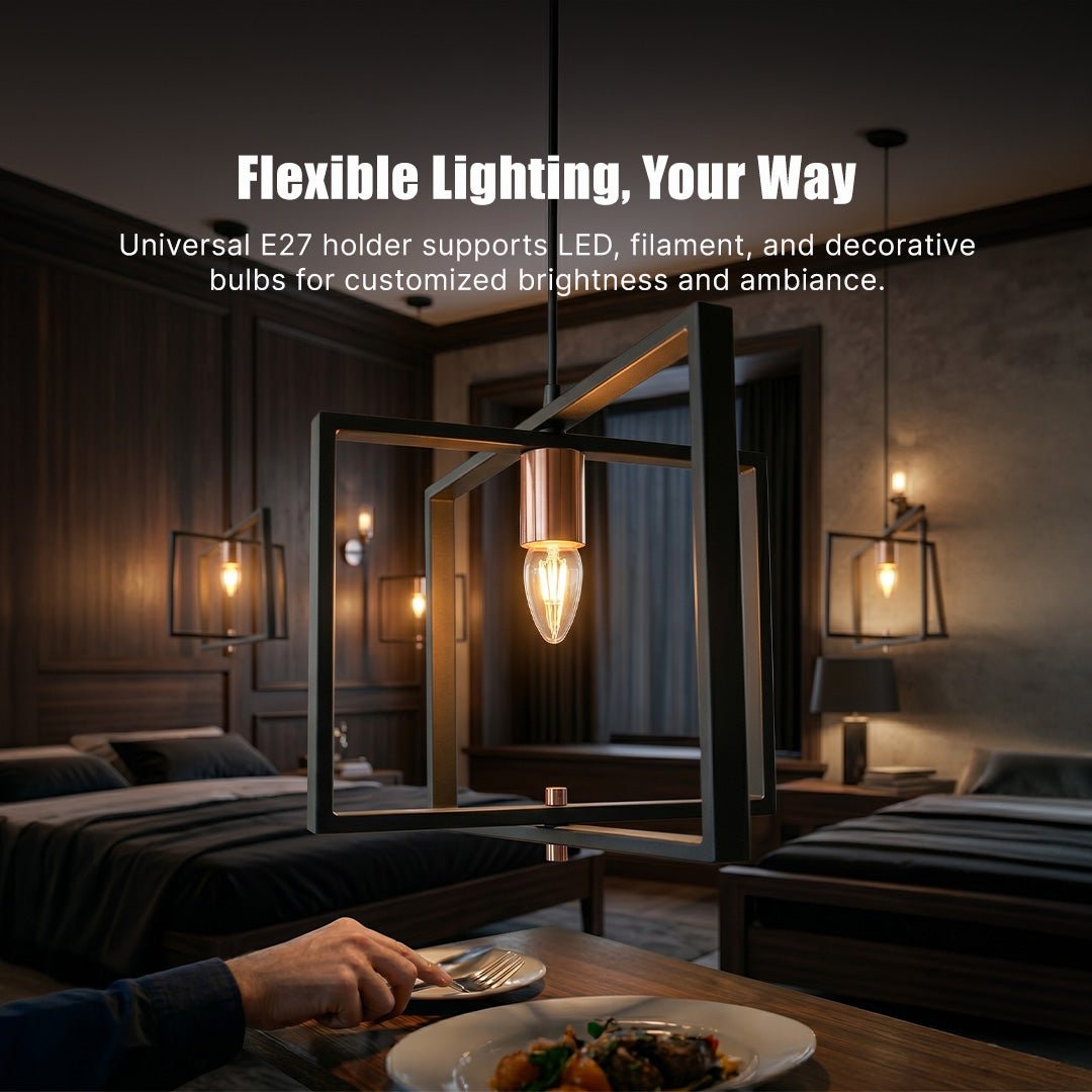 Philips Pristine Rectangular Pendant Light | Modern Decorative Hanging Ceiling Fixture | E27 Base | Contemporary Ambient Light for Living Room, Dining Area & Kitchen - Magic DealsPendant LightMagic DealsMagic DealsPhilips Pristine Rectangular Pendant Light | Modern Decorative Hanging Ceiling Fixture | E27 Base | Contemporary Ambient Light for Living Room, Dining Area & Kitchen4pendant light