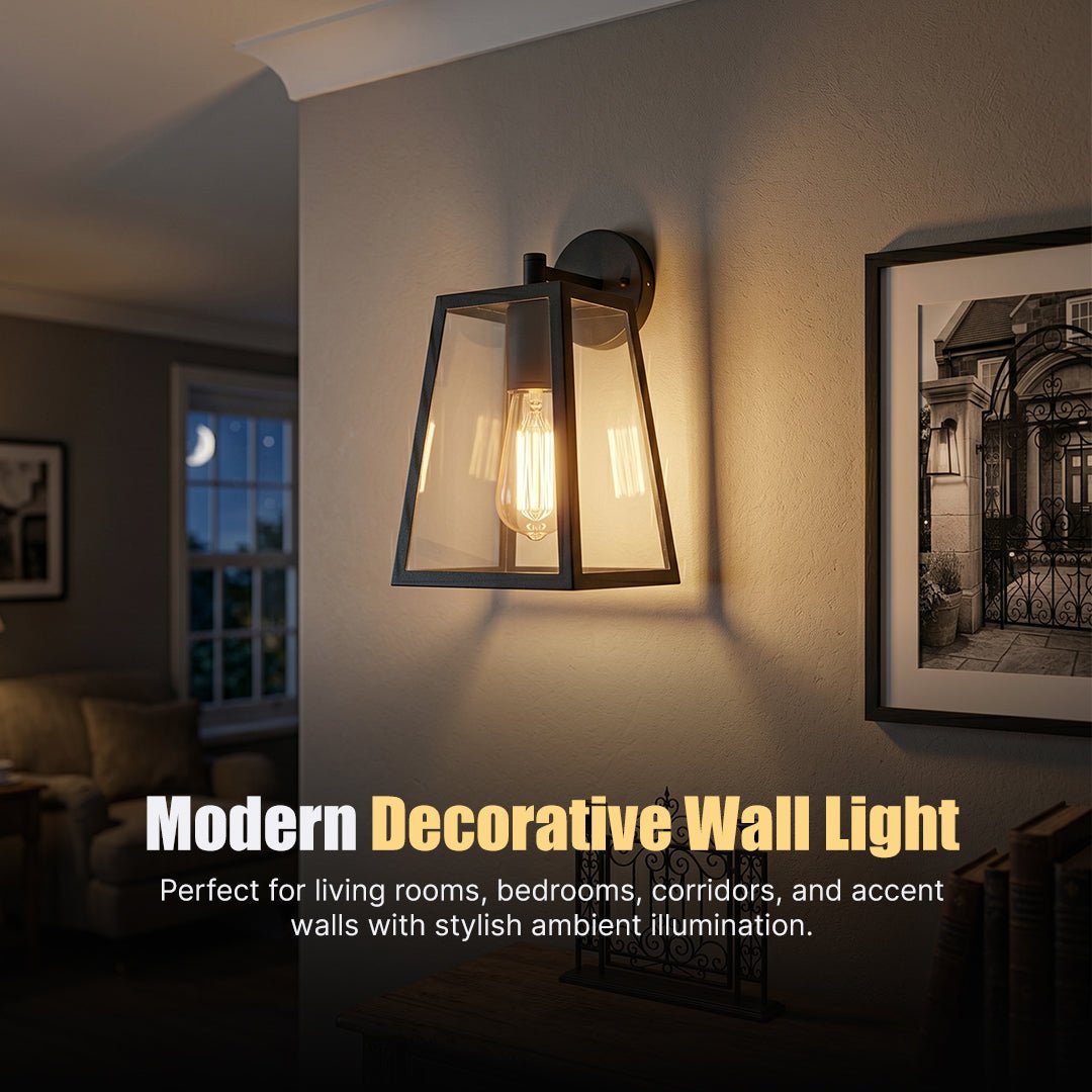 Philips Serene Wall Light | Clear Glass Shade | Decorative Wall Fixture | E27 Base | Modern Ambient Lighting for Living Room, Bedroom & Hallway - Magic DealsWall LightMagic DealsMagic DealsPhilips Serene Wall Light | Clear Glass Shade | Decorative Wall Fixture | E27 Base | Modern Ambient Lighting for Living Room, Bedroom & Hallway2led light