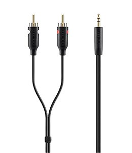 Belkin Mini Streo to RCA Gold Platted - 2 Meter