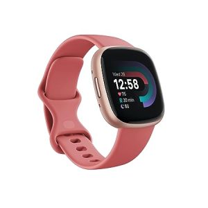 Fitbit-Versa-4-Fitness-Watch-Pink-Sand-Copper-Rose-Aluminium-FB523RGRW